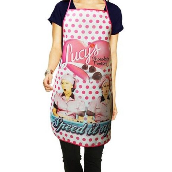 Lucy Other - New I Love Lucy Apron Kitchen Cooking Gift Chocolate Factory Lucille Ball Oven